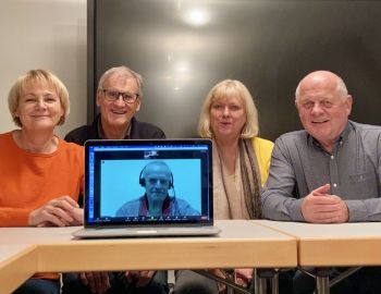 Renate Wintz, Franz Holtz, Leonore Bühner, Reiner Wintz und digital zugeschaltet Hans-Josef Zens
