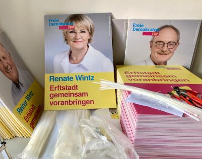 Plakate zur Kommunalwahl 2025